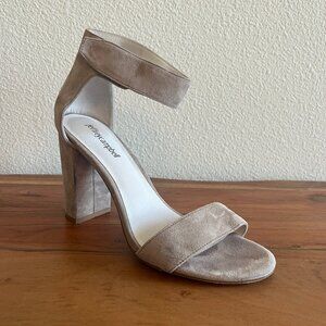 Jeffrey Campbell - 'Lindsay' Suede Heel - Taupe